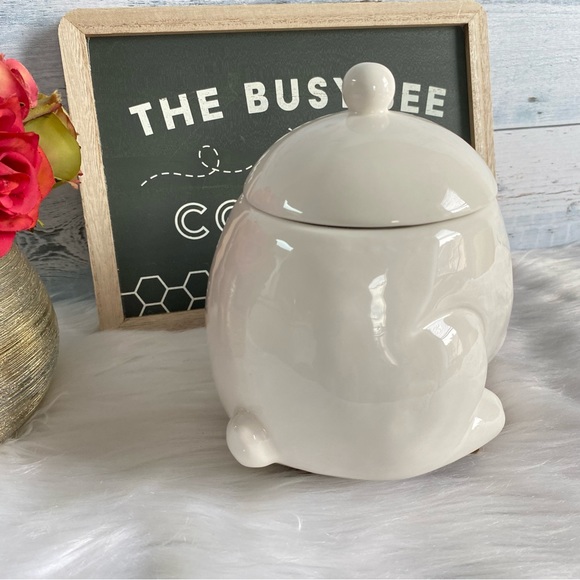 Magenta Blushing Polar Bear Chtistmas Canister - Picture 8 of 13